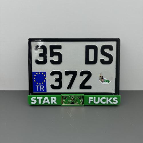 STARFUCKS PLEKSİ PLAKALIK MOTORSİKLET ADET